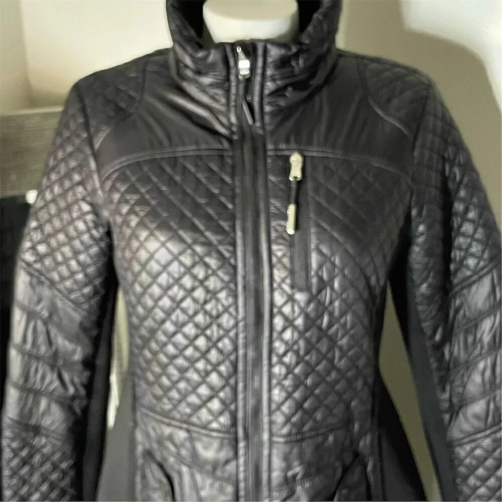 COPY - Michael Kors Women's Quilted Mixed Media Coat Black Size S Winter Casual